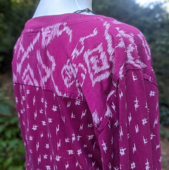 Vintage Carole Little for St. Tropez Wear Size Medium Pink V-Neck PulloverTop - Picture 5 of 7